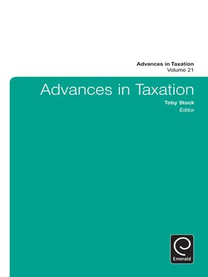 cover image of Advances in Taxation, Volume 21